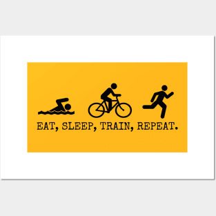 Eat, Sleep, Train, Repeat. Posters and Art